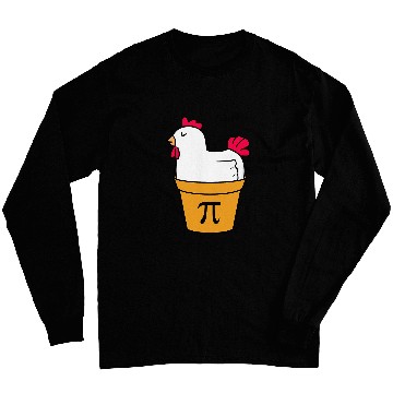 Discover Funny Math Chicken Pot Pi Chicken Pot Pie Long Sleeves