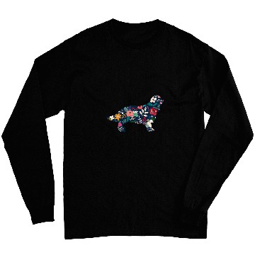 Discover Floral Cavalier King Charles Spaniel 2 Long Sleeves