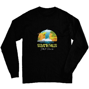 Discover Oregon Waterfalls Silver Falls State Park Souvenir Long Sleeves