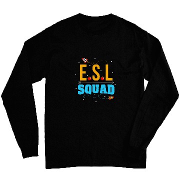 Discover English Second Language Teacher Team ESL Squad Language Long Sleeves