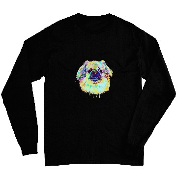 Discover Colourful Splash Dog Tibetan Spaniel Long Sleeves