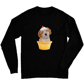 Discover Cupcake Puppy Tibetan Terrier Long Sleeves