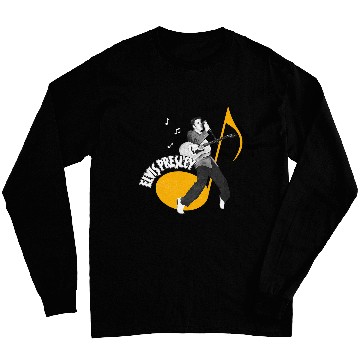 Discover Elvis Presley Official Music Note Long Sleeves