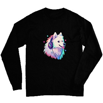 Discover Cute Samoyed DJ Electronic Music Festival Long Sleeves
