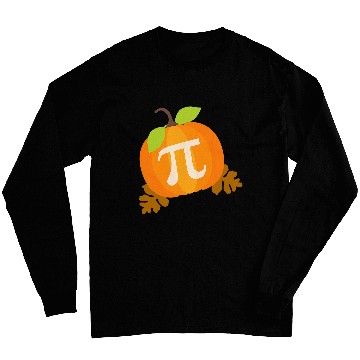 Discover Funny Fall Autumn Math Teacher Pumpkin Pi Pie Halloween Long Sleeves