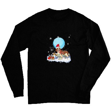 Discover Springer Spaniel Dog Cute Christmas Lights Lover Tee Long Sleeves