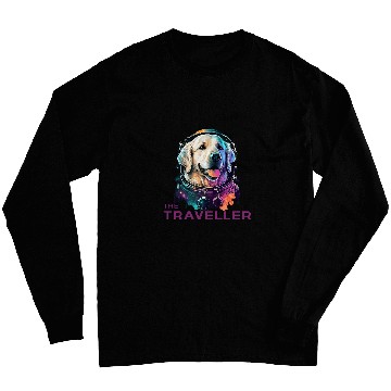 Discover Golden retriever space traveller Long Sleeves