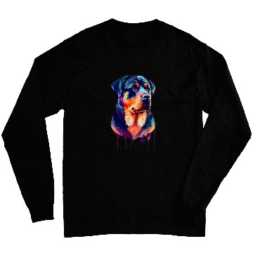 Discover Dog Rottweiler Lover Rottie Portrait 2 Long Sleeves