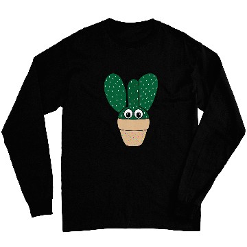 Discover Bunny Ears Cactus In Dotted Terracotta Pot Long Sleeves
