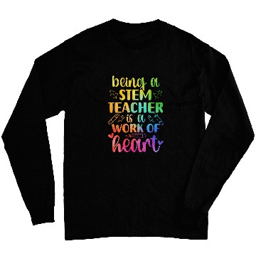 Discover Science Technology Engineering Math STEM Teacher Long Sleeves