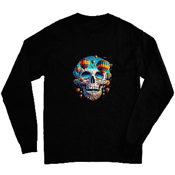 Discover Soaring Spirit Skull Balloon Flight Joy Balloon Albuquerque Long Sleeves