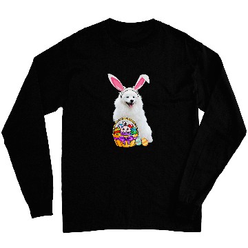 Discover Easter Egg Funny American Eskimo Dog Easter Long Sleeves