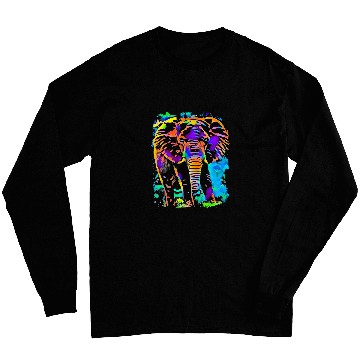 Discover elephant pop art Long Sleeves