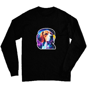 Discover Cosmic Canine Quest Beagle Among Galactic Wonders Long Sleeves