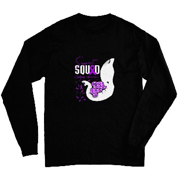 Discover Epilepsy Awareness Support Squad Elephant Long Sleeves
