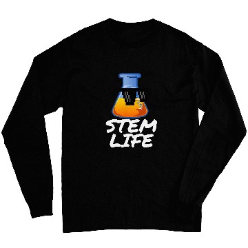 Discover STEM LIFE SCIENCE TECHNOLOGY ENGINEERING MATH BEAKER Long Sleeves