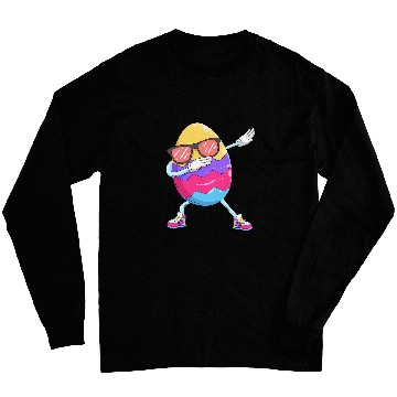 Discover Dabbings Easter Egg Funny Happy Easter Boys Girls Kids Dab Long Sleeves
