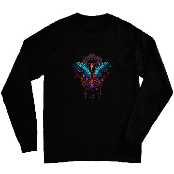 Discover Magic Butterfly over Mandala Long Sleeves