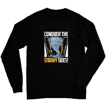 Discover Meteorologist Storm Chasing Storm Hunter Tornado Chaser Long Sleeves