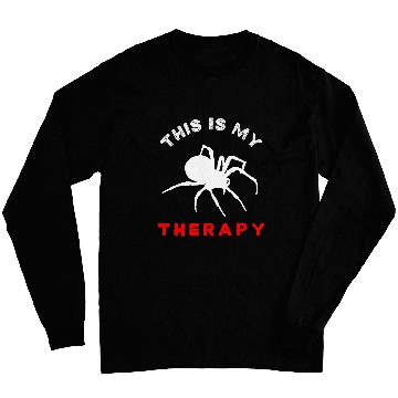 Discover This Is My Therapy Arachnophobia Spider Disgust Psychologist Long Sleeves