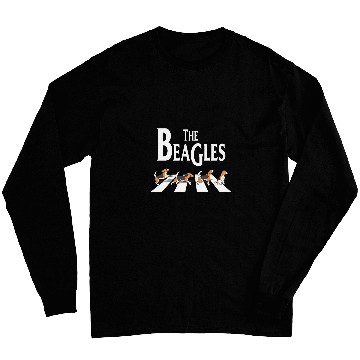 Discover Four Dogs Beagle Crossing Graphic The Beagless Cute Pet Long Sleeves