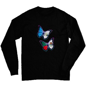 Discover Mexico and Guatemala bicultural roots  Butterfly version Long Sleeves