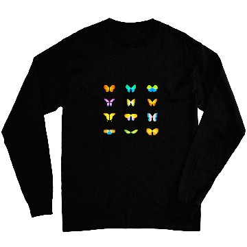Discover Modern Abstract Butterfly Insect Animal Pattern Art Long Sleeves