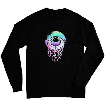 Discover Horror Eyeball Pastel Goth Aesthetic Gothic Emo Long Sleeves