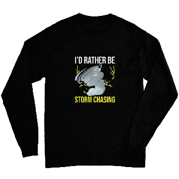 Discover Storm Chasing Lightning Thunder Weather Hurricane Tornado 23 Long Sleeves