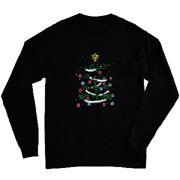 Discover Merry xmass Christmas Tree Lover Teaching Staff Math Students 24 Long Sleeves