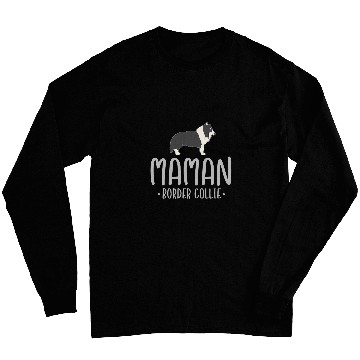 Discover French Border Collie Mom Maman Border Collie Long Sleeves