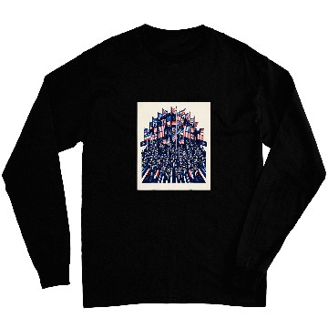 Discover Patriotic Motorcycle Rally Long Sleeves