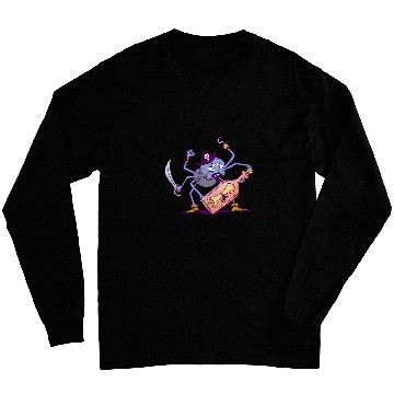Discover Pirate Spider Motif Message in a Bottle Long Sleeves