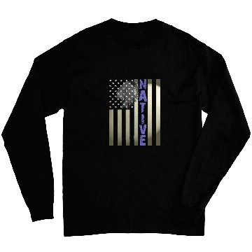 Discover Native American Day vintages Flag USA 1 Long Sleeves