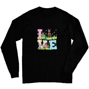Discover Weimaraner Dog Easter Egg Hunt Funny Love Weimaraner Easter Long Sleeves