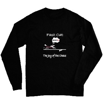 Discover Funny Dog Lover Fast Cat Squirrel with a Border Collie Long Sleeves