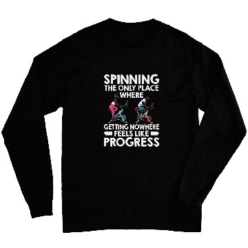 Discover Indoor Cycling Fitness Exercise Spin Cycle Biker Spin Class Long Sleeves