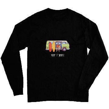 Discover Keep It Simple I Camping Van Campsite Motif Long Sleeves