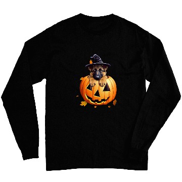 Discover German Shepherd Puppy Halloween Magic Long Sleeves