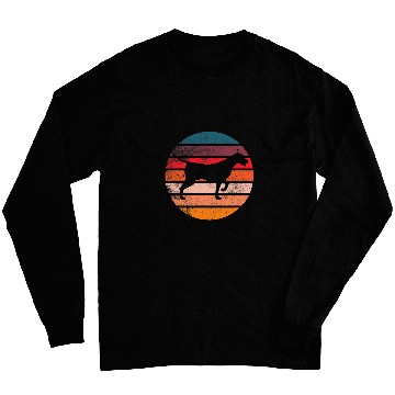 Discover German Shorthaired Dog GSP Mom and Dad Retro Sunset Long Sleeves