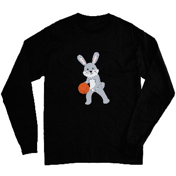 Discover Squirrel Playing Basketball Ball Sports Chipmunk Long Sleeves
