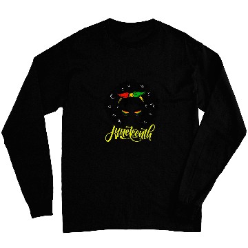 Discover Juneteenth Real Independence African American Pride Long Sleeves