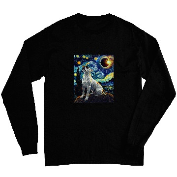 Discover Total Solar Eclipse Dogo Argentino Dog Long Sleeves