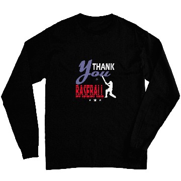 Discover Thank You Baseball Player Baseball Lover Baseball Coach Long Sleeves