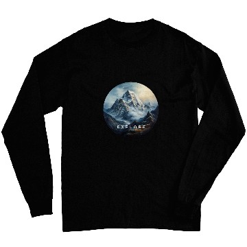 Discover Summit Serenity Hiking Mountain Climbing Exploration Long Sleeves