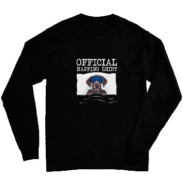 Discover Sleeping German Shorthaired Pointer Sleep Official Napping Long Sleeves