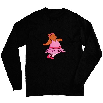 Discover Teddy Bear Ballet Dancer Funny Animal Ballerina Tee Long Sleeves