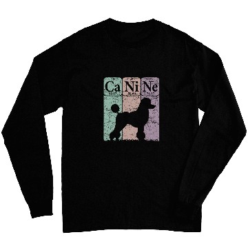 Discover Poodle Dog Periodic Table Elements Dog Lover Canine 1 Long Sleeves