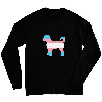 Discover Dog Goldendoodle Trans Pride Flag Goldendoodle Dog Long Sleeves