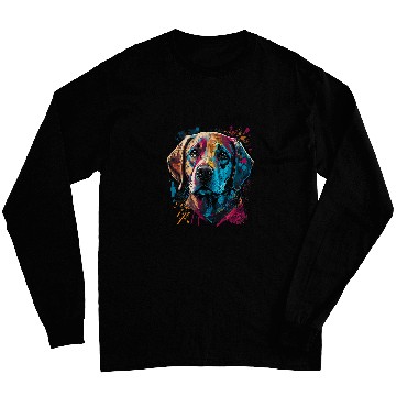 Discover Labrador Lab Dog Lover Splash Graffiti Art Pet 28 Long Sleeves